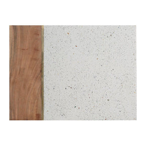 Typhoon Elements 40cm Terazzo & Acacia Rectangular Serving Board - Old Railway Line Garden Centre
