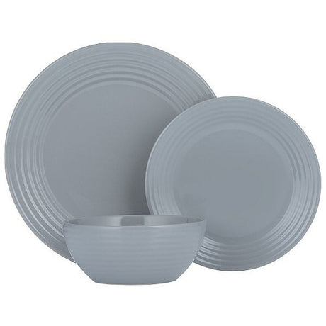 Typhoon Grey Living Dinner Set (12 Piece) - Old Railway Line Garden Centre