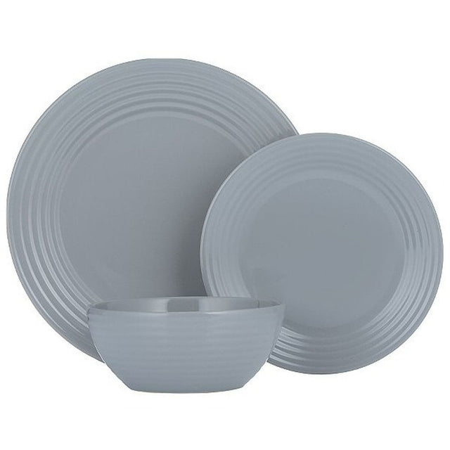 Typhoon Grey Living Dinner Set (12 Piece) - Old Railway Line Garden Centre