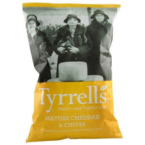 Tyrrells 150g Mature Cheddar & Chives Crisps - Old Railway Line Garden Centre