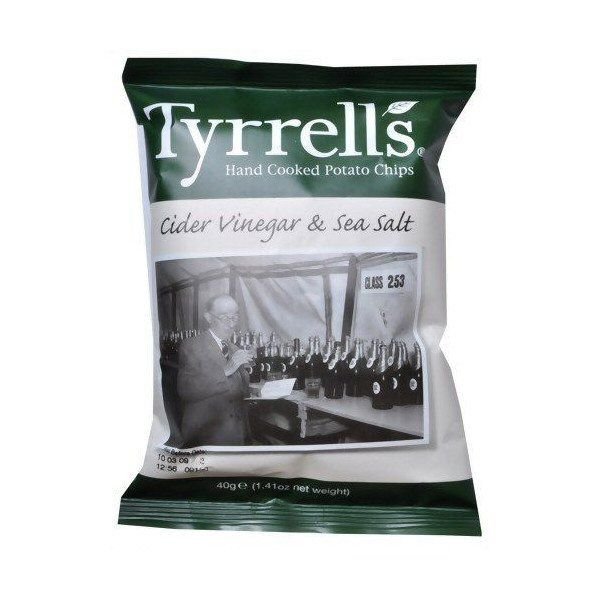 Tyrrells 40g Cider Vinegar & Sea Salt Crisps - Old Railway Line Garden Centre