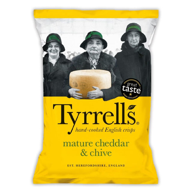 Tyrrells 40g Mature Cheddar & Chive Crisps - Old Railway Line Garden Centre