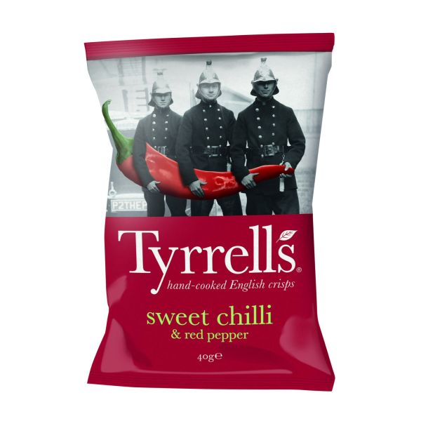 Tyrrells 40g Sweet Chilli & Red Pepper Crisps - Old Railway Line Garden Centre