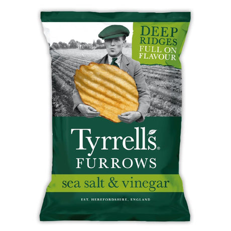 Tyrrells Furrows 150g Salt & Vinegar Crisps - Old Railway Line Garden Centre