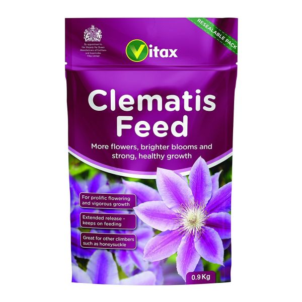 Vitax 0.9kg Clematis Feed Pouch - Old Railway Line Garden Centre