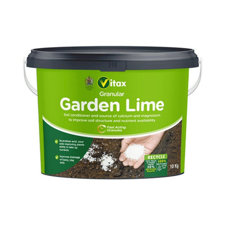 Vitax 10kg Granular Garden Lime - Old Railway Line Garden Centre