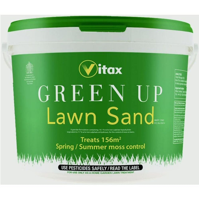 Vitax 12kg Green Up Lawn Sand Tub - Old Railway Line Garden Centre