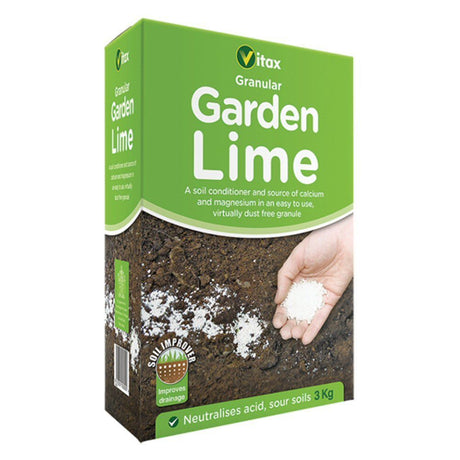 Vitax 3kg Granular Garden Lime - Old Railway Line Garden Centre