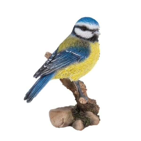 Vivid Arts 13cm Blue Tit Resin - WBC - BT05 - F - Old Railway Line Garden Centre