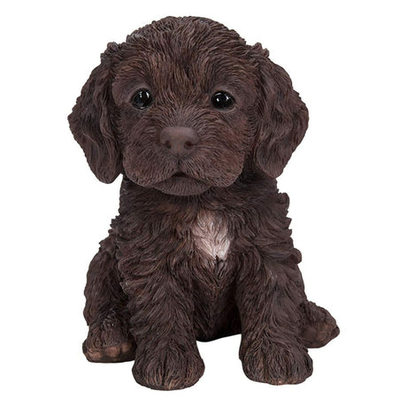 Vivid Arts 16cm Chocolate Cockapoo Puppy - PP - CKP7 - F - Old Railway Line Garden Centre
