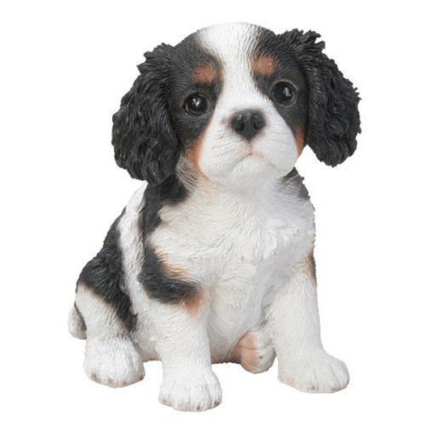 Vivid Arts 16cm Pet Pals Tricolour King Charles Puppy - Old Railway Line Garden Centre
