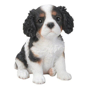 Vivid Arts 16cm Pet Pals Tricolour King Charles Puppy - Old Railway Line Garden Centre