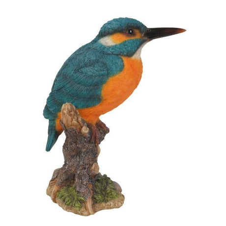Vivid Arts 18cm Kingfisher on Stump - XRL - KFSH - F - Old Railway Line Garden Centre