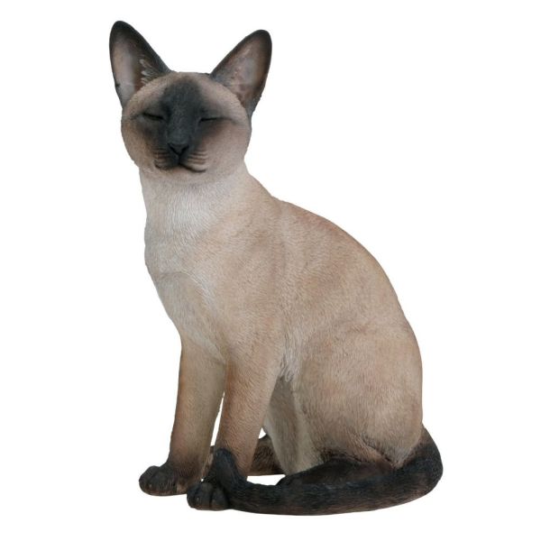 Vivid Arts 22cm Siamese Sitting Cat Garden - Old Railway Line Garden Centre