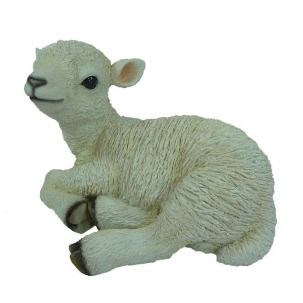 Vivid Arts 23cm Medium Sitting Lamb - XRL - SLAM - D - Old Railway Line Garden Centre