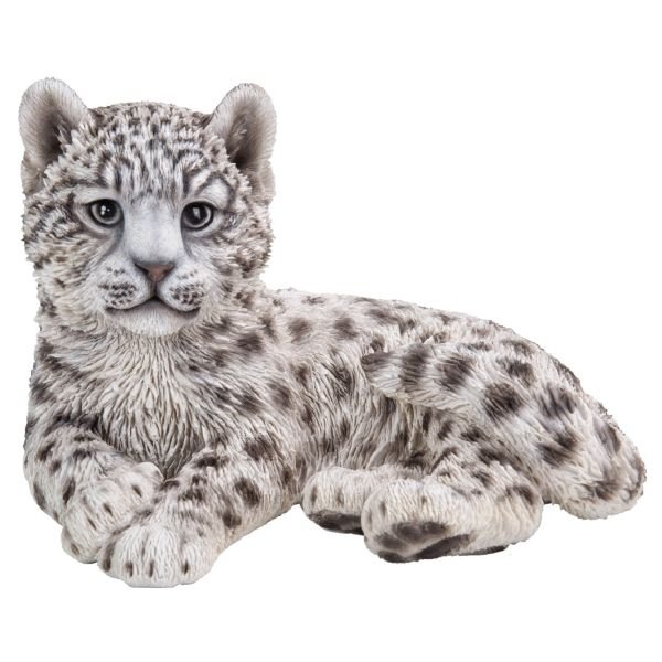 Vivid Arts 26cm Snow Leopard Cub - XRL - SLEP - B - Old Railway Line Garden Centre