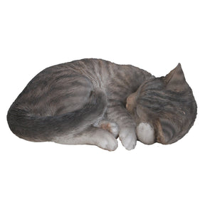 Vivid Arts 27cm Sleeping Tabby Cat - XRL - ZC33 - B - Old Railway Line Garden Centre