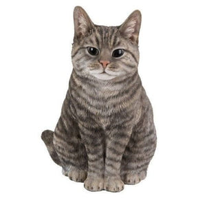 Vivid Arts 30cm Tabby Sitting Cat - XRL - SC33 - B - Old Railway Line Garden Centre