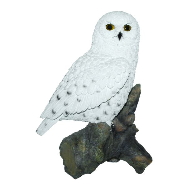 Vivid Arts 33cm Snowy Owl - XRL - SNOW - B - Old Railway Line Garden Centre