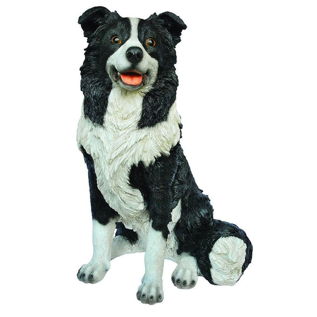 Vivid Arts 35cm Sitting Sheepdog - Old Railway Line Garden Centre