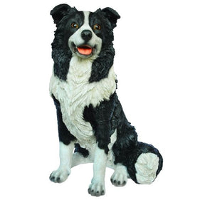 Vivid Arts 44cm Sitting Sheepdog - XRL - SSDG - A - Old Railway Line Garden Centre