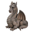 Vivid Arts 51cm Winged Grey Dragon - Old Railway Line Garden Centre