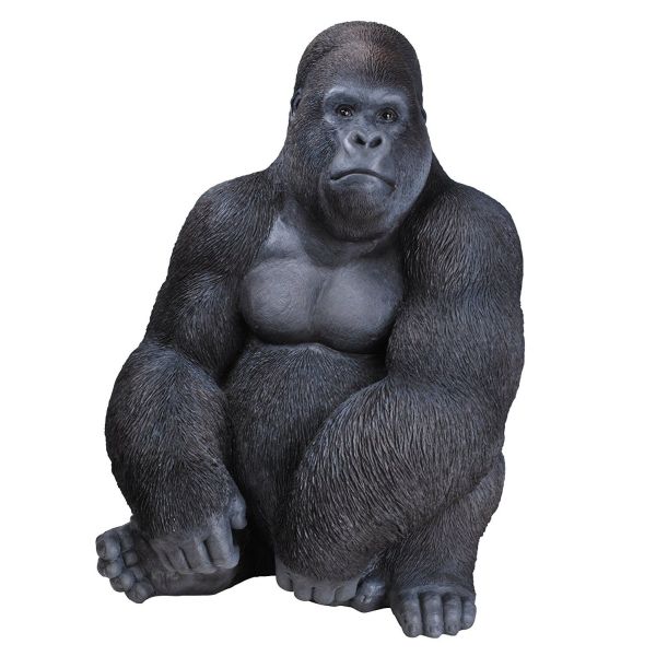 Vivid Arts 76cm Sitting Gorilla - XRL - GRLS - A - Old Railway Line Garden Centre