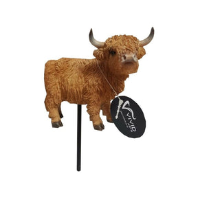 Vivid Arts Plant Pals Highland Cattle - PLP - 122 - Old Railway Line Garden Centre