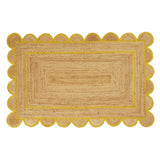 Walton & Co. 180cm Ochre Elsie Jute Rug - Old Railway Line Garden Centre