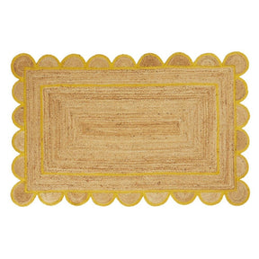 Walton & Co. 180cm Ochre Elsie Jute Rug - Old Railway Line Garden Centre