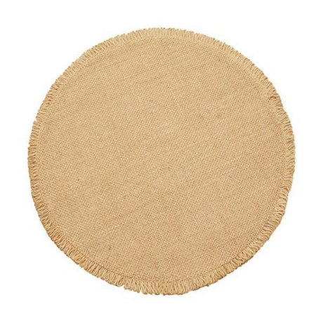 Walton & Co 32cm Natural Jute Circular Placemat - Old Railway Line Garden Centre