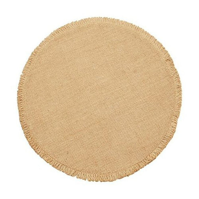 Walton & Co 32cm Natural Jute Circular Placemat - Old Railway Line Garden Centre