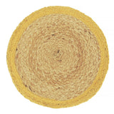 Walton & Co. 35cm Ochre Fiesta Circular Jute Placemat - Old Railway Line Garden Centre