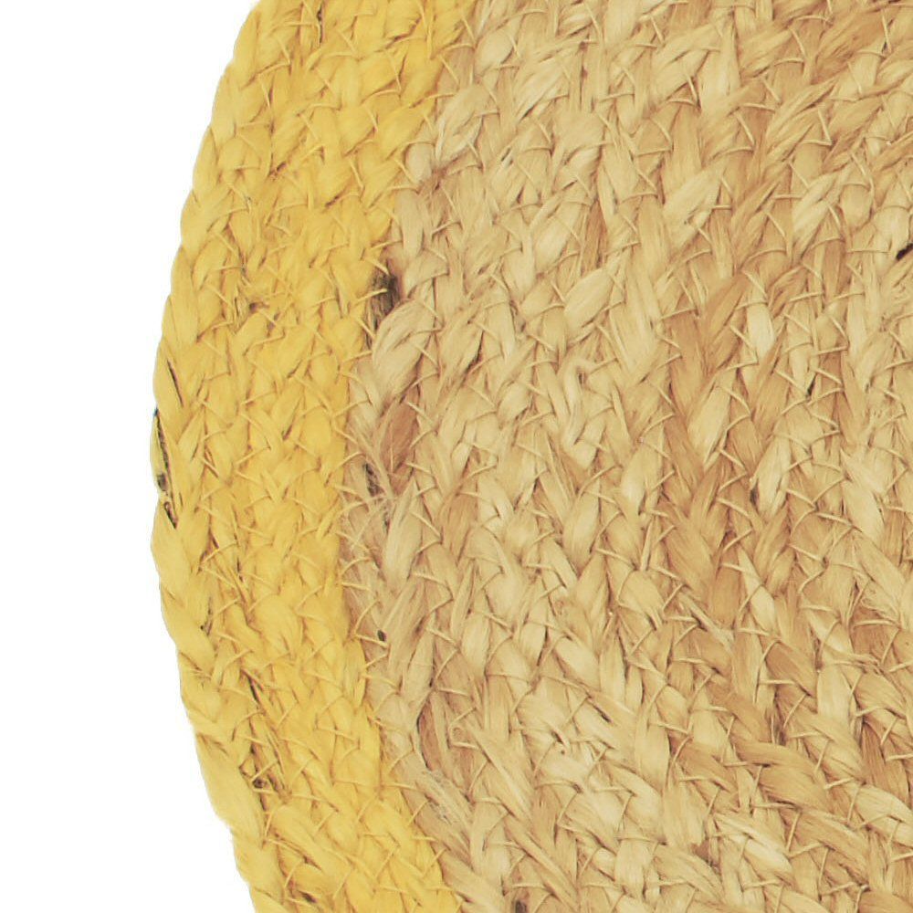 Walton & Co. 35cm Ochre Fiesta Circular Jute Placemat - Old Railway Line Garden Centre