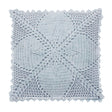 Walton & Co. 43cm Pale Blue Crochet Cushion - Old Railway Line Garden Centre