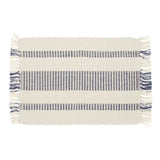 Walton & Co. 48cm Blue Recycled Cotton Stripe Placemat - Old Railway Line Garden Centre