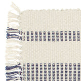 Walton & Co. 48cm Blue Recycled Cotton Stripe Placemat - Old Railway Line Garden Centre
