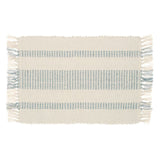 Walton & Co. 48cm Grey Recycled Cotton Stripe Placemat - Old Railway Line Garden Centre