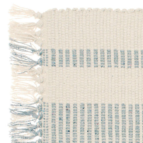 Walton & Co. 48cm Grey Recycled Cotton Stripe Placemat - Old Railway Line Garden Centre