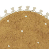 Walton & Co. 70cm Ochre Dotty Circular Cotton Rug - Old Railway Line Garden Centre
