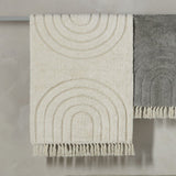 Walton & Co. 90 x 60cm Cream Bhodi Rug - Old Railway Line Garden Centre