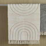 Walton & Co. 90 x 60cm Cream Bhodi Rug - Old Railway Line Garden Centre