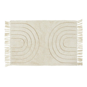 Walton & Co. 90 x 60cm Cream Bhodi Rug - Old Railway Line Garden Centre