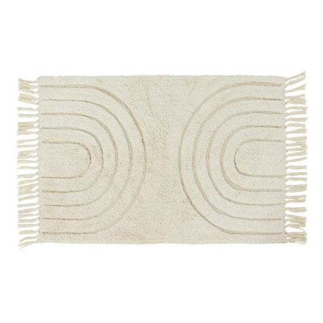 Walton & Co. 90 x 60cm Cream Bhodi Rug - Old Railway Line Garden Centre