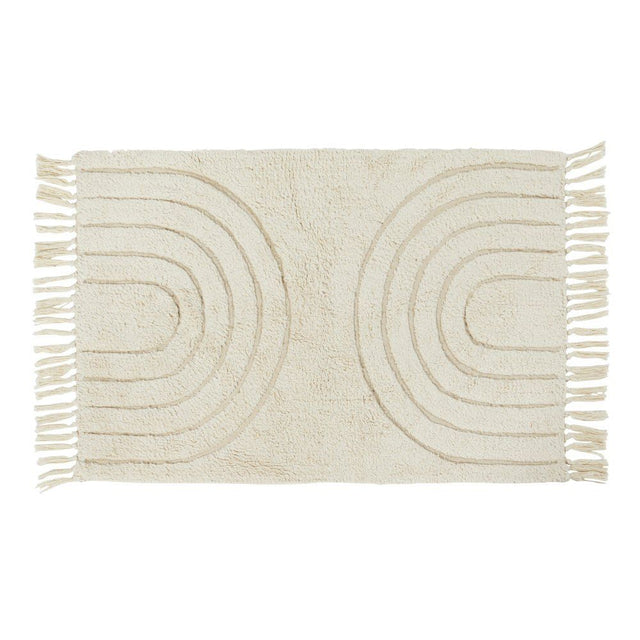 Walton & Co. 90 x 60cm Cream Bhodi Rug - Old Railway Line Garden Centre