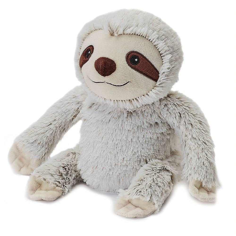 Warmies 13" Marshmallow Grey Sloth Microwavable Soft Toy - Old Railway Line Garden Centre