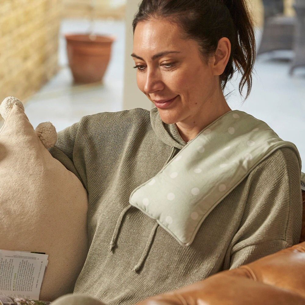 Warmies Sage Dot Duo Fabric Hot - Pak - Old Railway Line Garden Centre