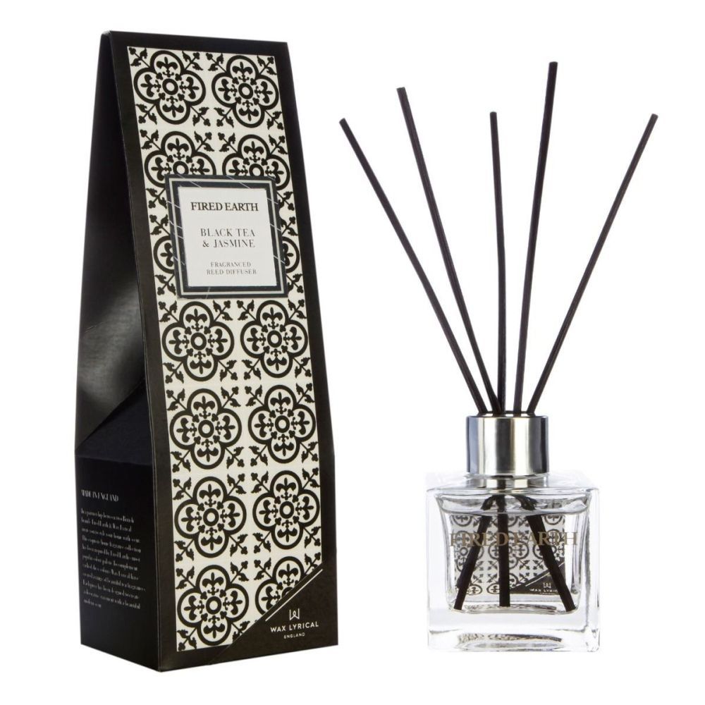 Wax Lyrical 100ml Black Tea & Jasmine Reed Diffuser - Old Railway Line Garden Centre