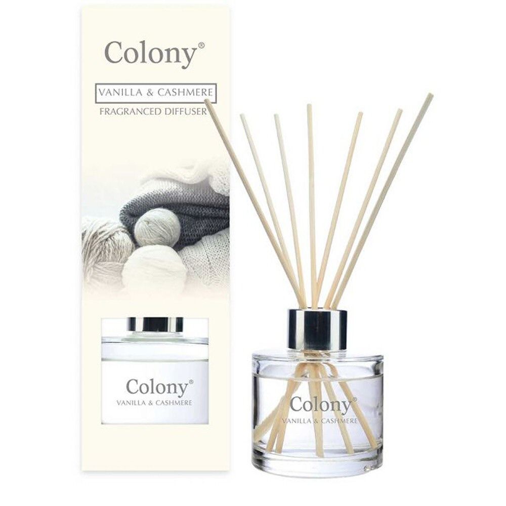 Wax Lyrical Colony 200ml Vanilla & Cashmere Reed Diffuser - Old Railway Line Garden Centre