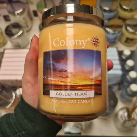 Wax Lyrical Colony Golden Hour Large Jar Candle - Old Railway Line Garden Centre